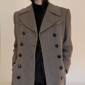 Authentic Gucci Women’s Double Breasted Peacoat by Tom Ford Fall 1995 Collection